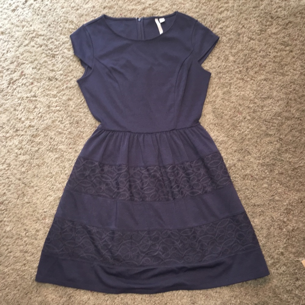 Lauren Conrad Navy Dress